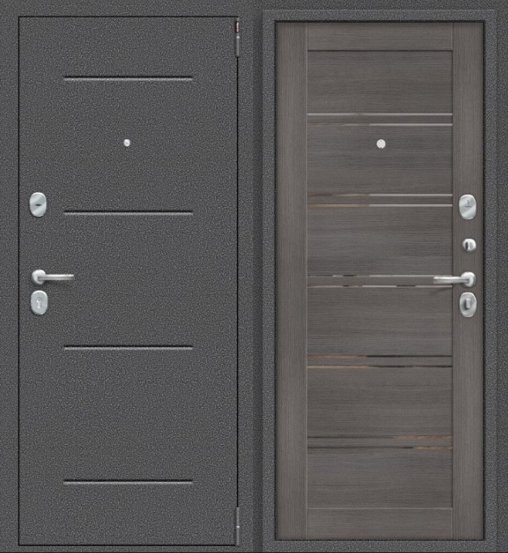 Входная дверь Porta R 104.П28 Антик Серебро/Grey Veralinga